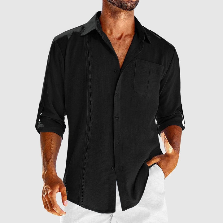 Benedikt | Herren Sommerhemd mit Stickdetail