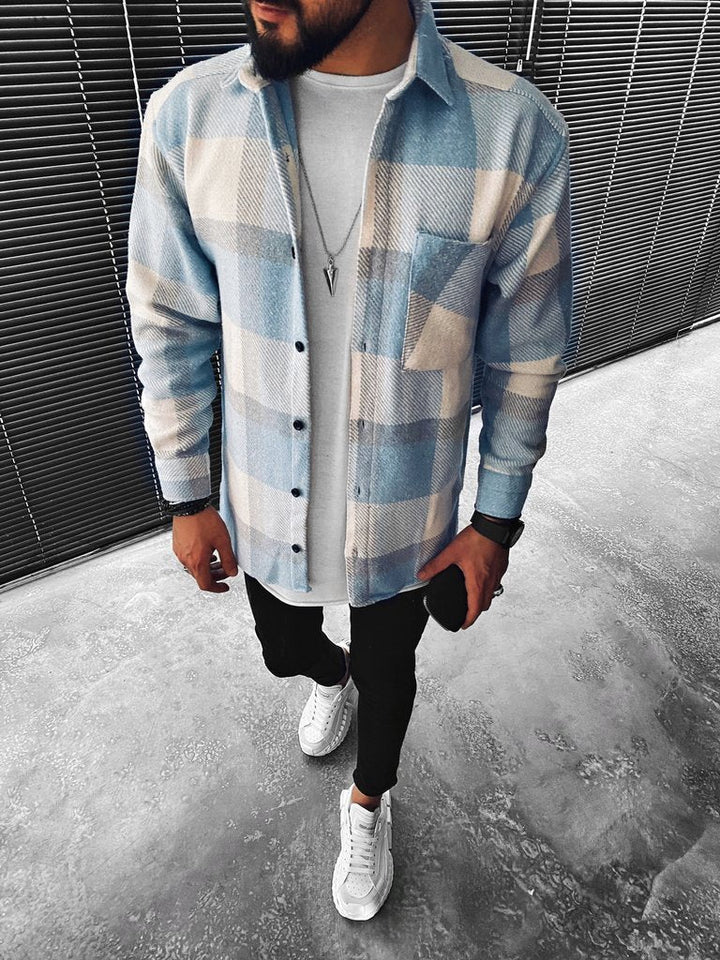 Jannis | Herren Overshirt mit Karomuster