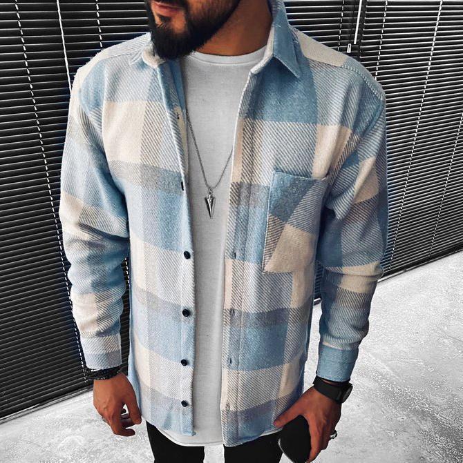 Jannis | Herren Overshirt mit Karomuster