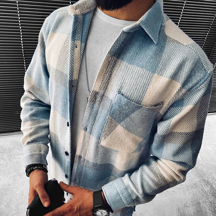 Jannis | Herren Overshirt mit Karomuster