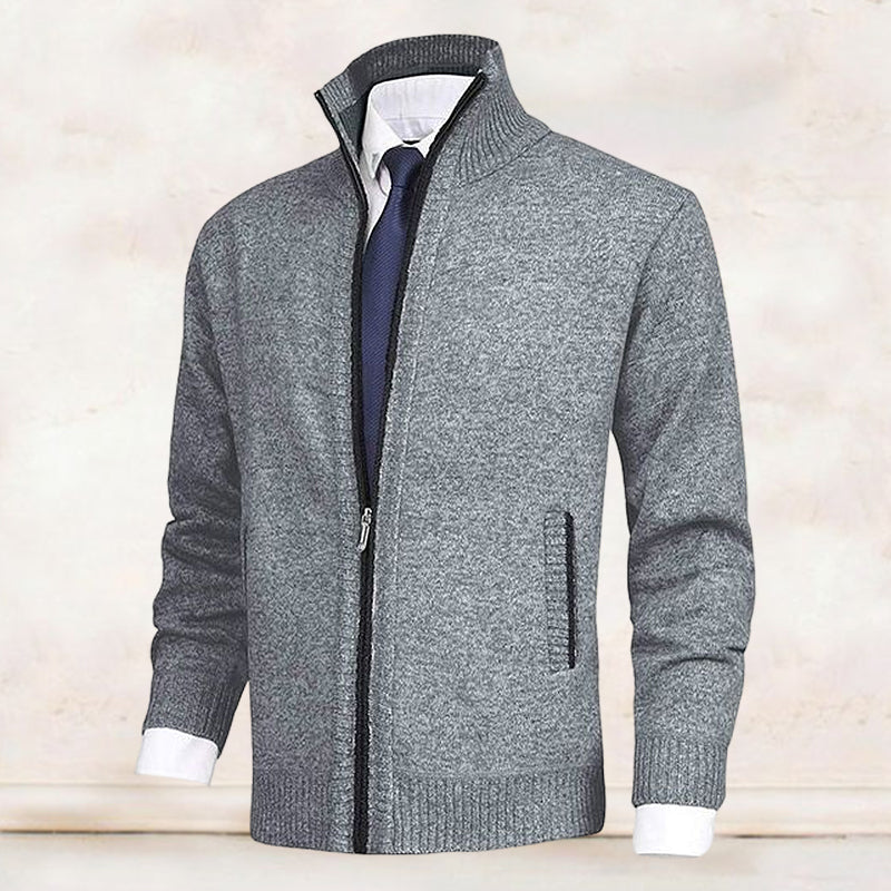 John | Herren Strickjacke mit Reißverschluss