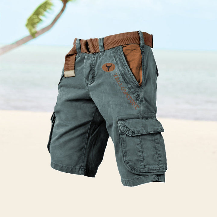 Lars | Herren Cargo Shorts mit Gürtel