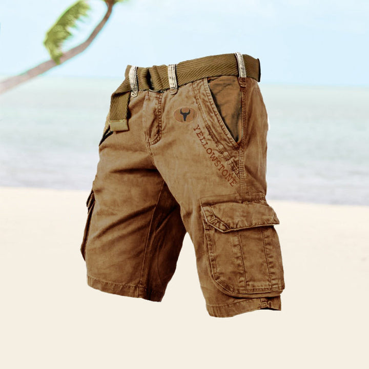 Lars | Herren Cargo Shorts mit Gürtel
