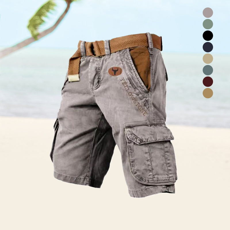 Lars | Herren Cargo Shorts mit Gürtel