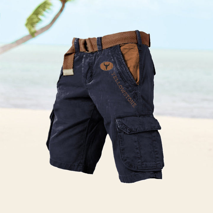 Lars | Herren Cargo Shorts mit Gürtel