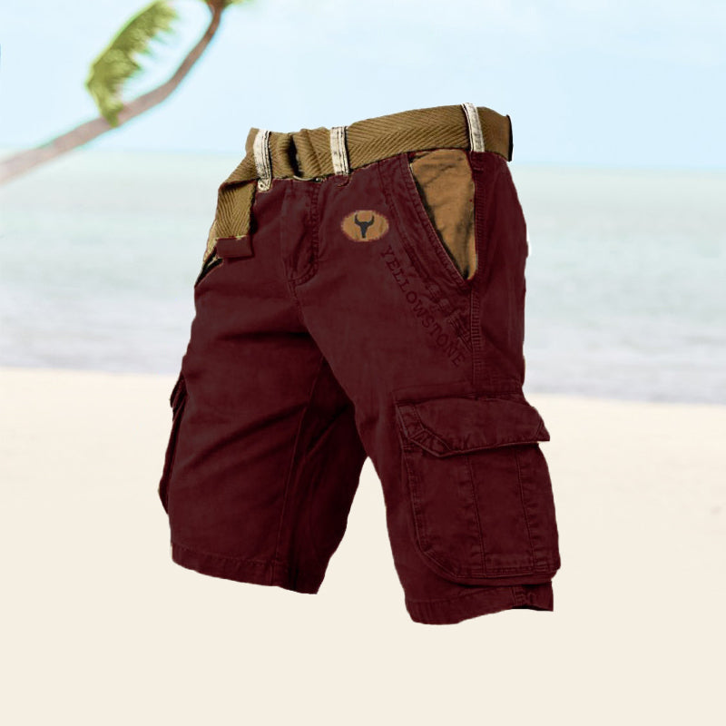 Lars | Herren Cargo Shorts mit Gürtel