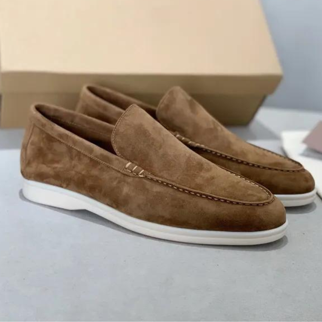 Lucas | Men's Suede Loafers with Light Sole