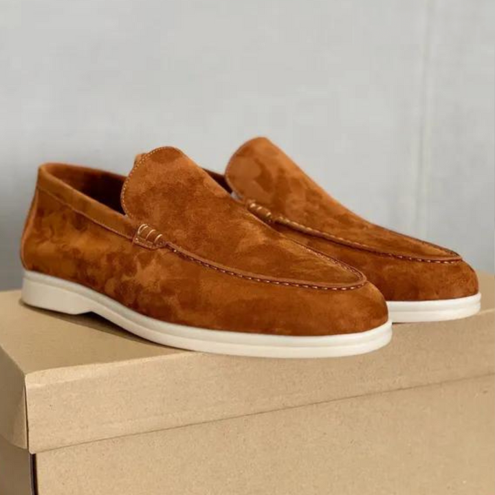 Lucas | Men's Suede Loafers with Light Sole