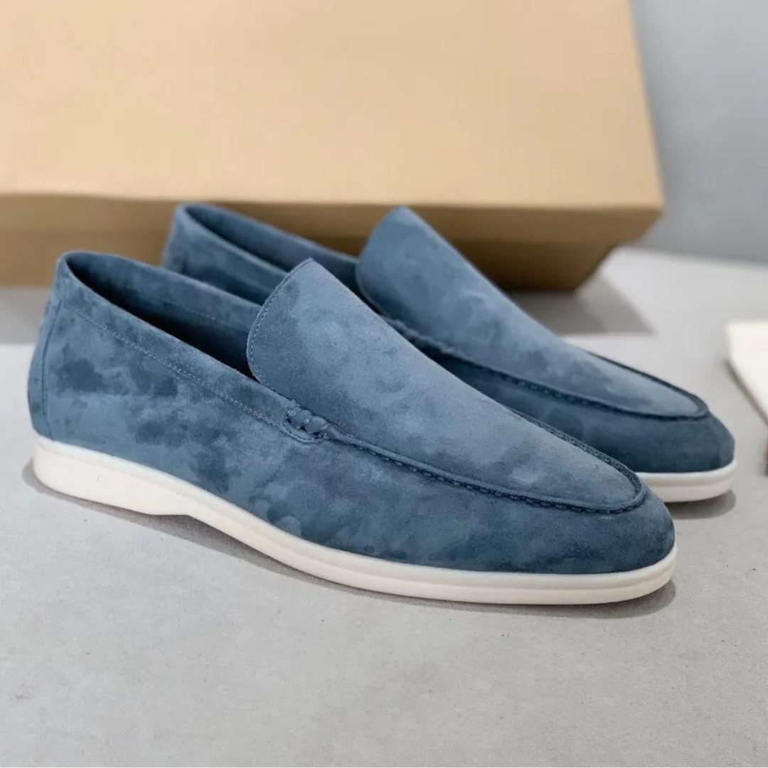 Lucas | Men's Suede Loafers with Light Sole