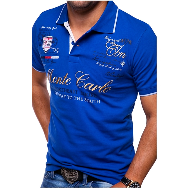 Tobias | Herren Polo Shirt mit Brustprint