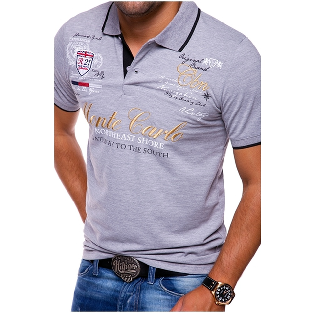 Tobias | Herren Polo Shirt mit Brustprint