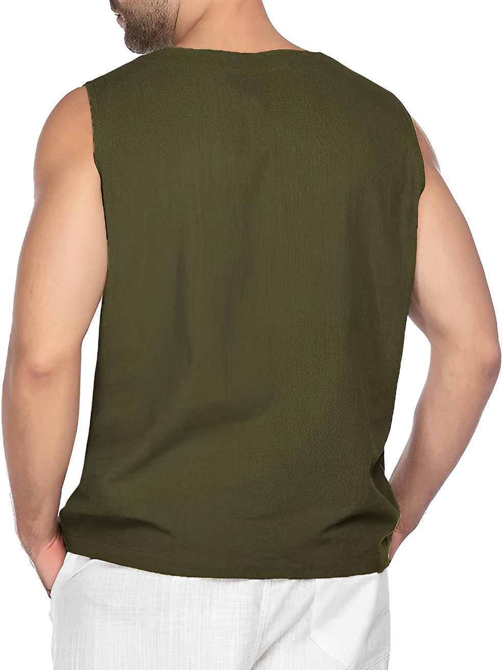 Tobias | Tanktop mit V-Ausschnitt und Schnürung