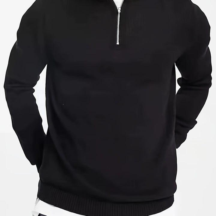Luuk | Men's Pullover with Half Zipper