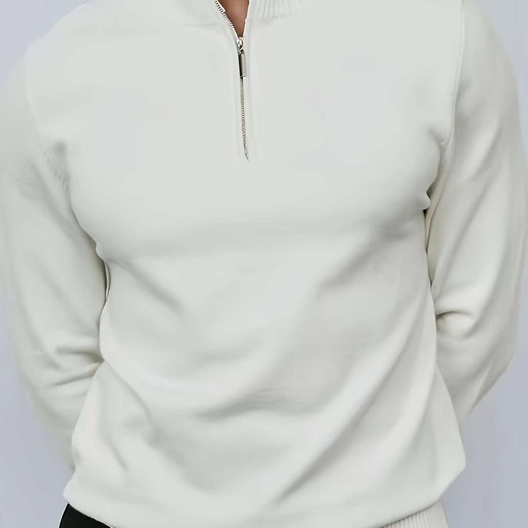 Luuk | Men's Pullover with Half Zipper