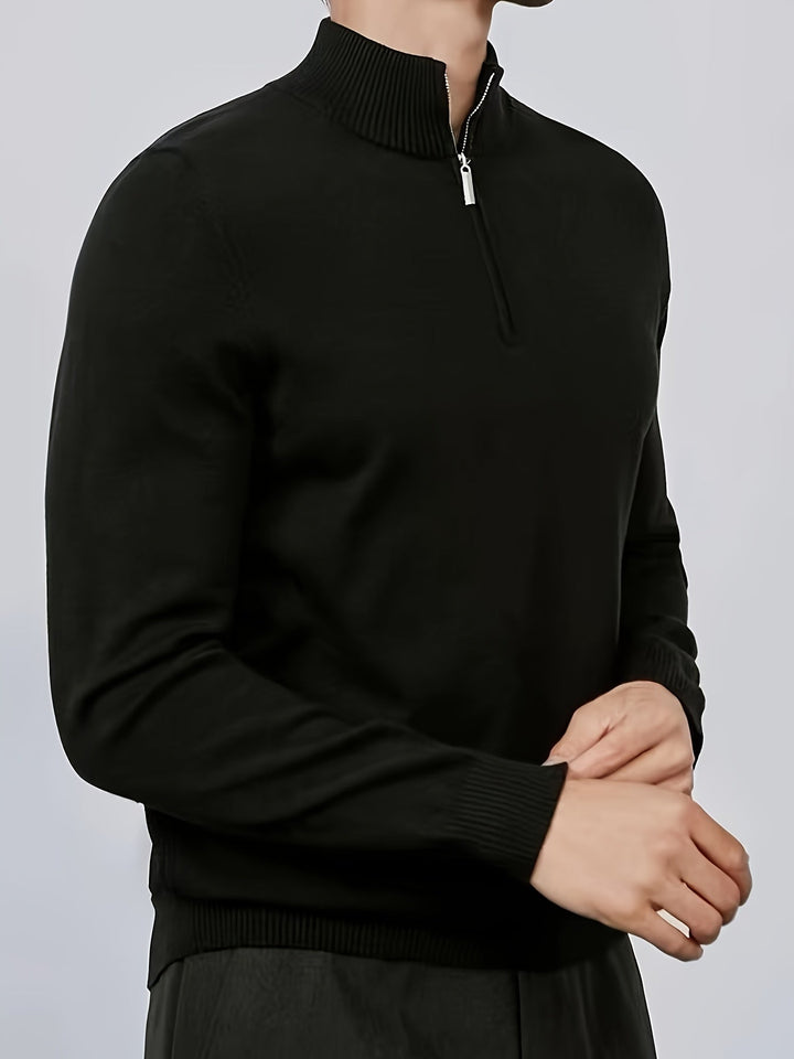 Luuk | Men's Pullover with Half Zipper