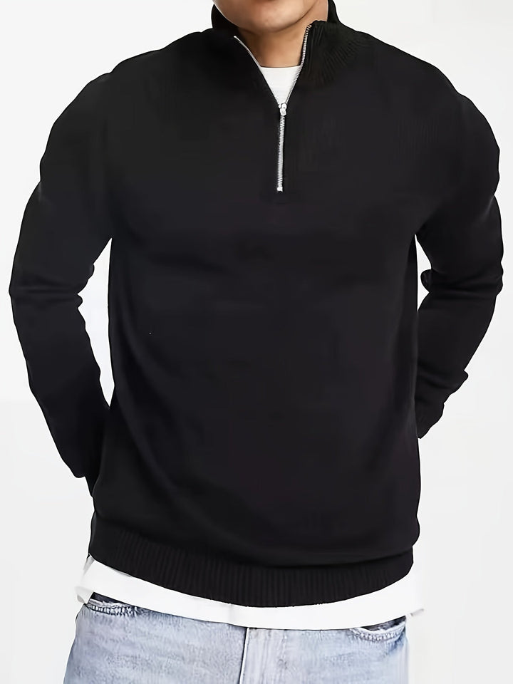 Luuk | Men's Pullover with Half Zipper