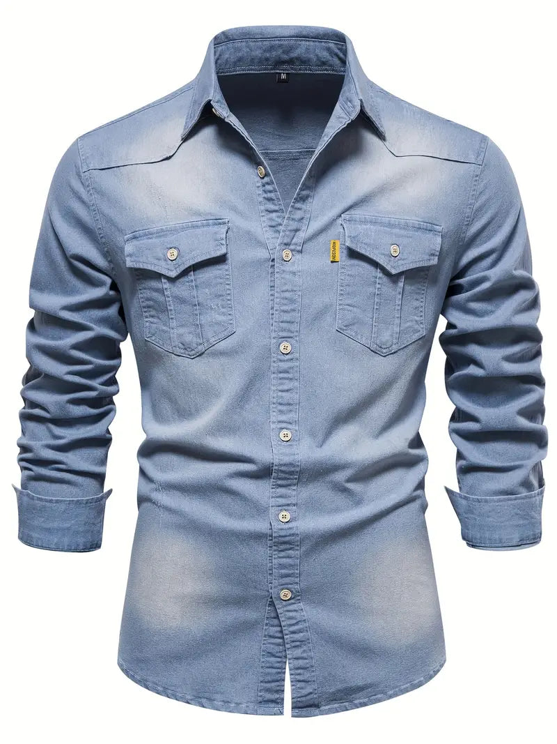 Martin | Herren Denim Hemd mit Stretch