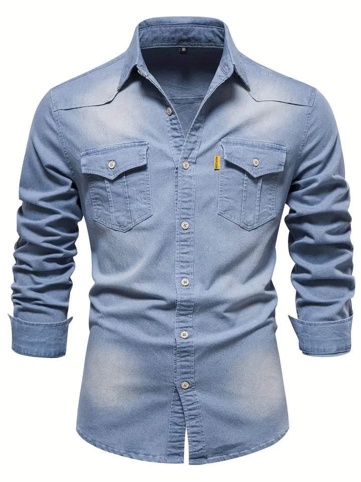 Martin | Herren Denim Hemd mit Stretch