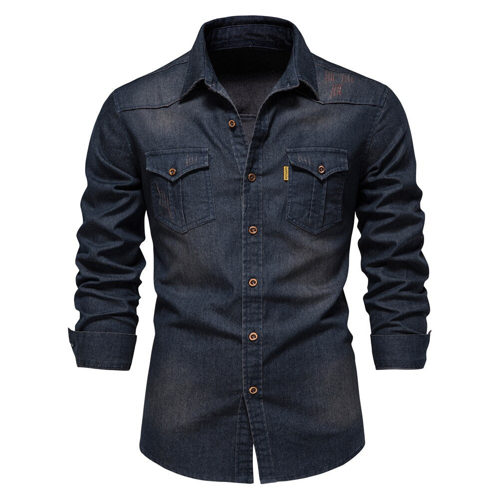Martin | Herren Denim Hemd mit Stretch