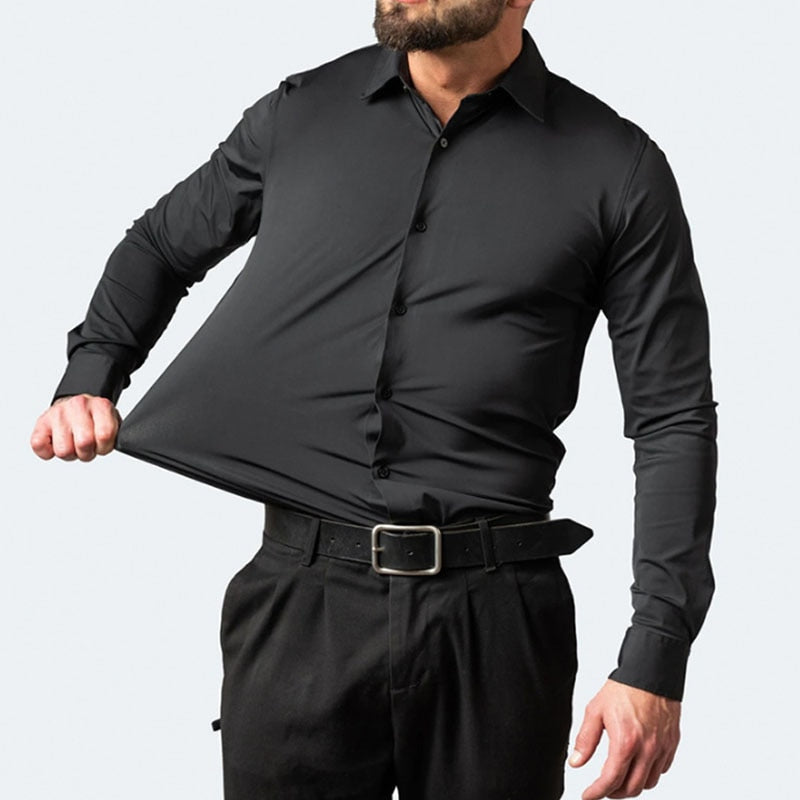 Maxim | Herren Stretch Hemd mit langem Arm