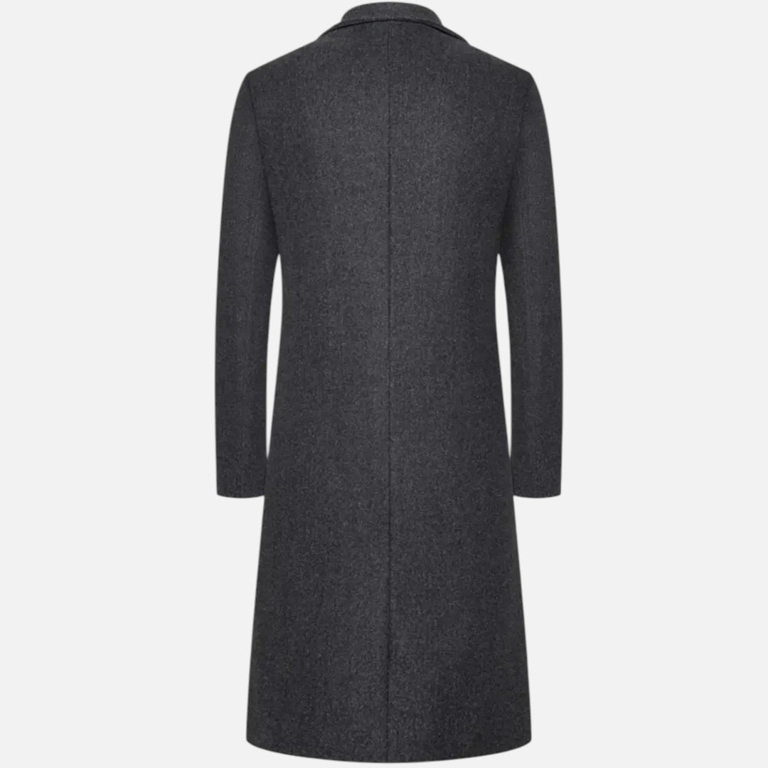 Mantel für Herren in Slim-Fit Knielänge