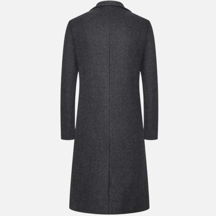 Mantel für Herren in Slim-Fit Knielänge