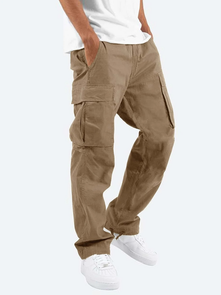 Herren Cargohose mit lockerem Schnitt Taschen mit Patte und verstellbaren Hosenbeinen | Cargohose