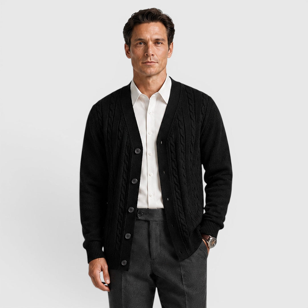 Sander | Herren Cardigan mit Knopfleiste