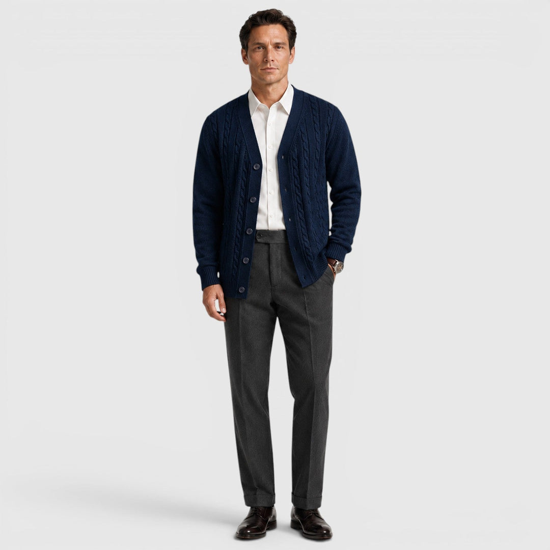 Sander | Herren Cardigan mit Knopfleiste