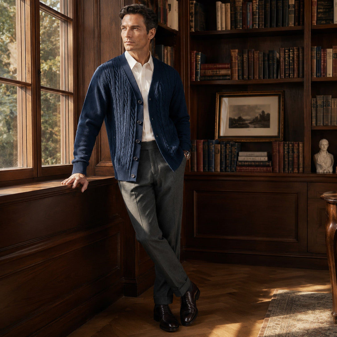 Sander | Herren Cardigan mit Knopfleiste