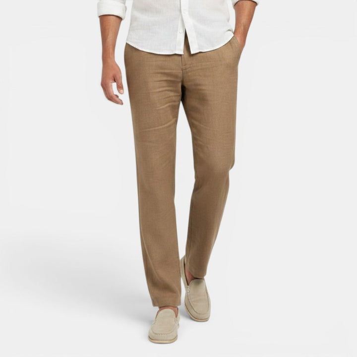 Anton | Herren Leinenhose mit geradem Bein