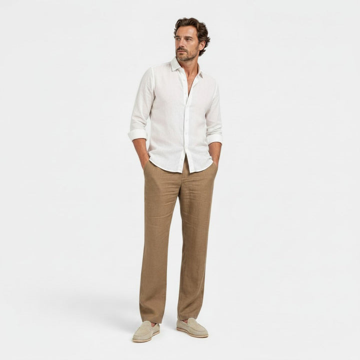 Anton | Herren Leinenhose mit geradem Bein