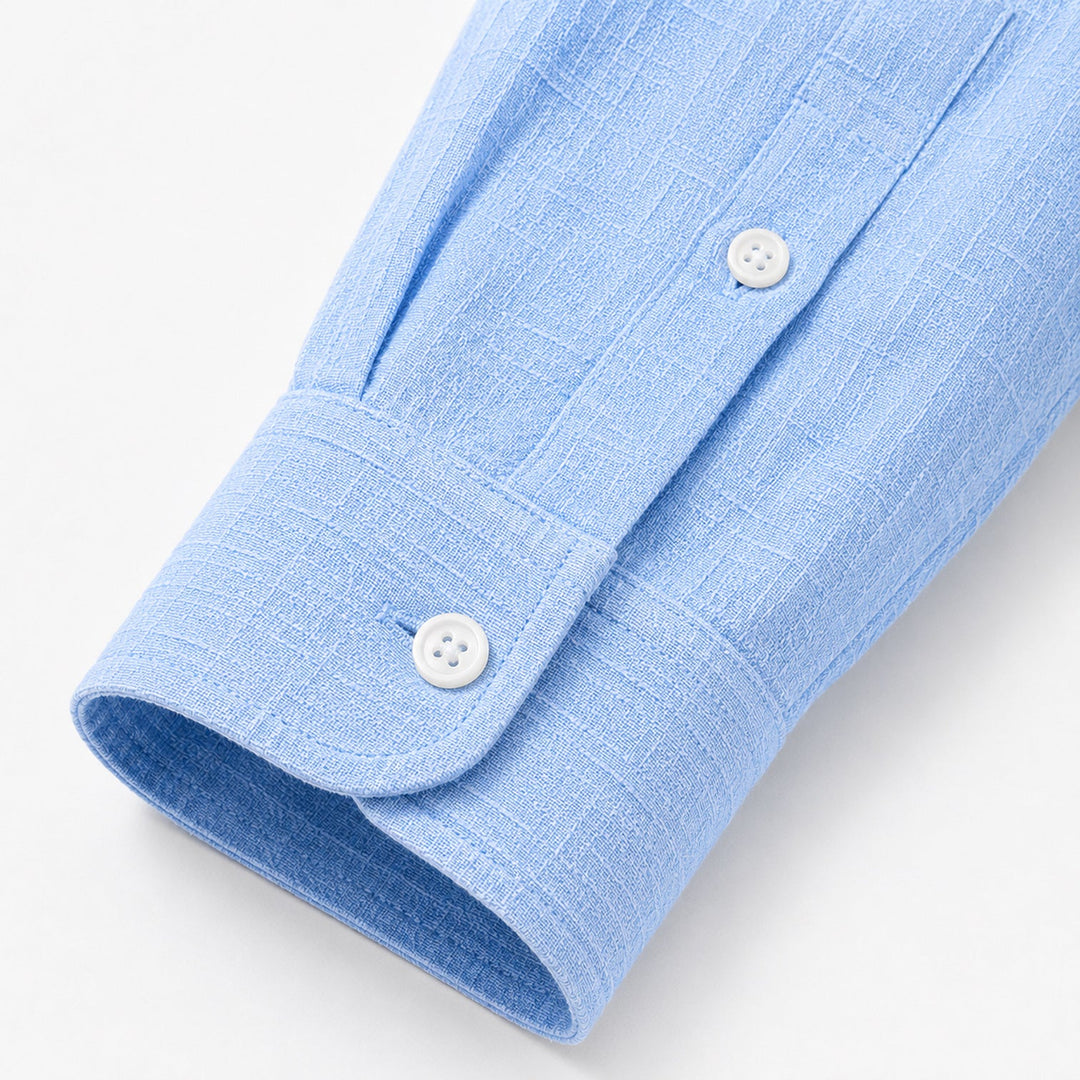 Marius | Men's Long-Sleeve Polo Shirt with Button Placket
