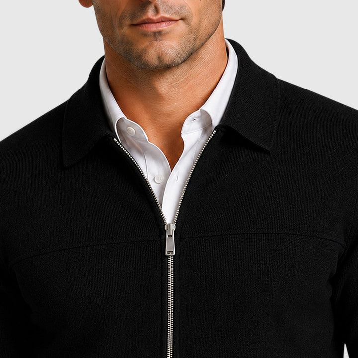 Niklas | Herren Strick Jacke mit Reißverschluss