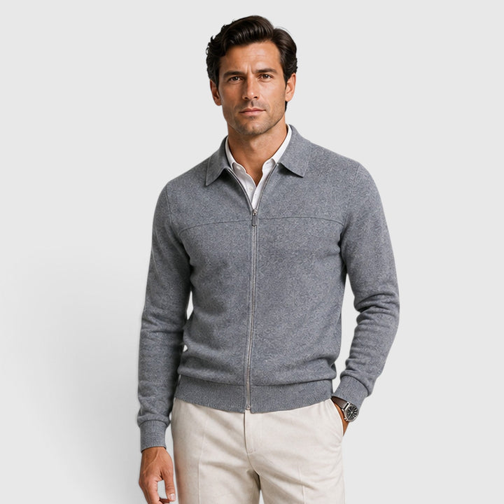 Niklas | Herren Strick Jacke mit Reißverschluss