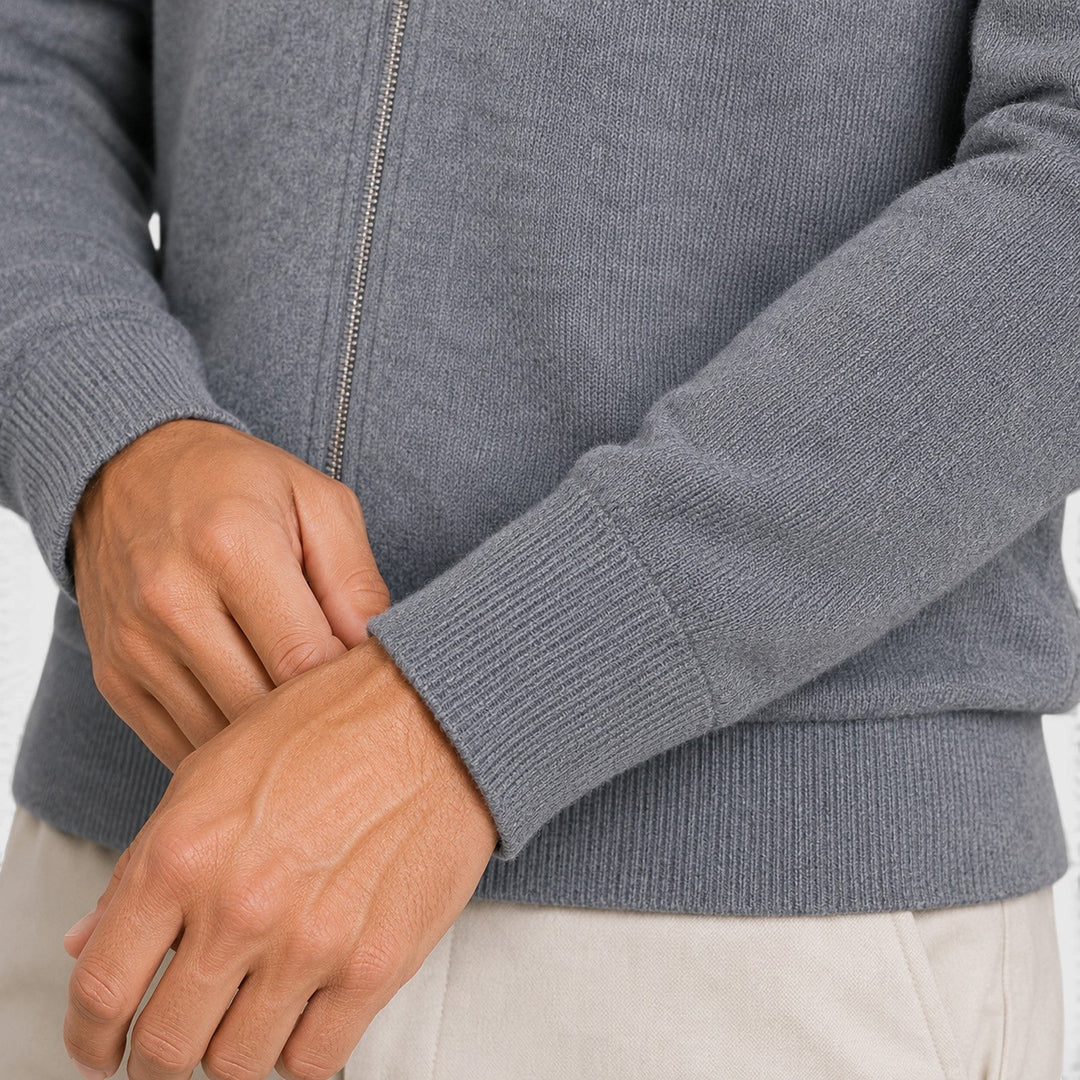 Niklas | Herren Strick Jacke mit Reißverschluss