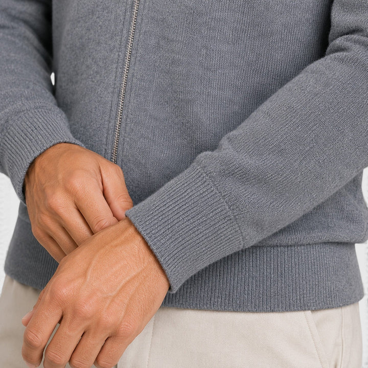 Niklas | Herren Strick Jacke mit Reißverschluss