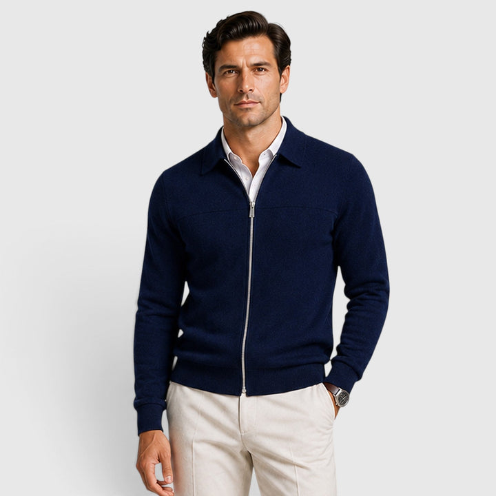 Niklas | Herren Strick Jacke mit Reißverschluss