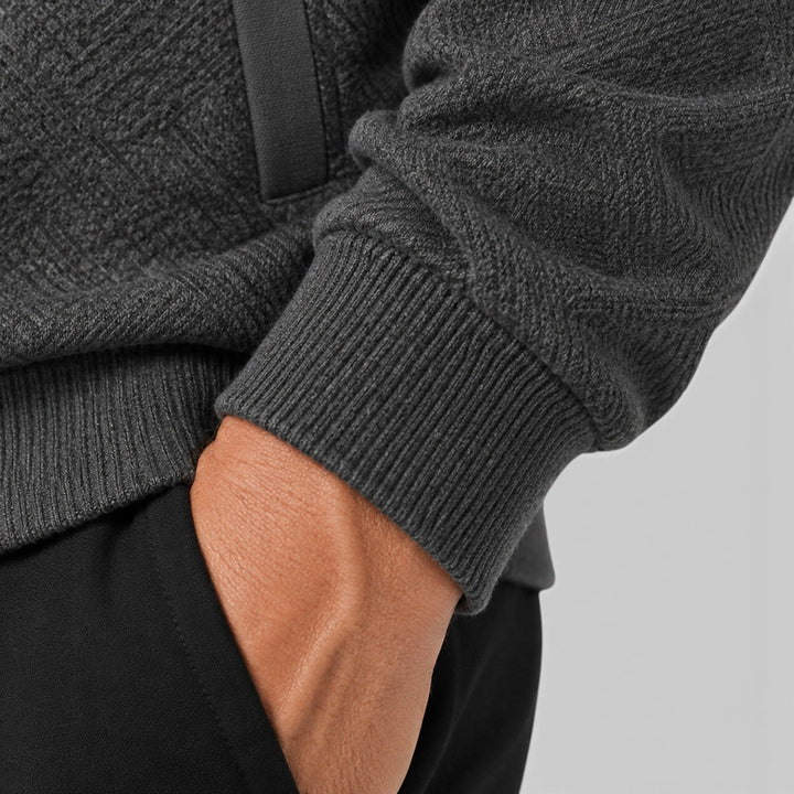 Erik | Herren Strukturjacke mit Reißverschluss