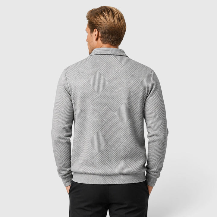 Erik | Herren Strukturjacke mit Reißverschluss