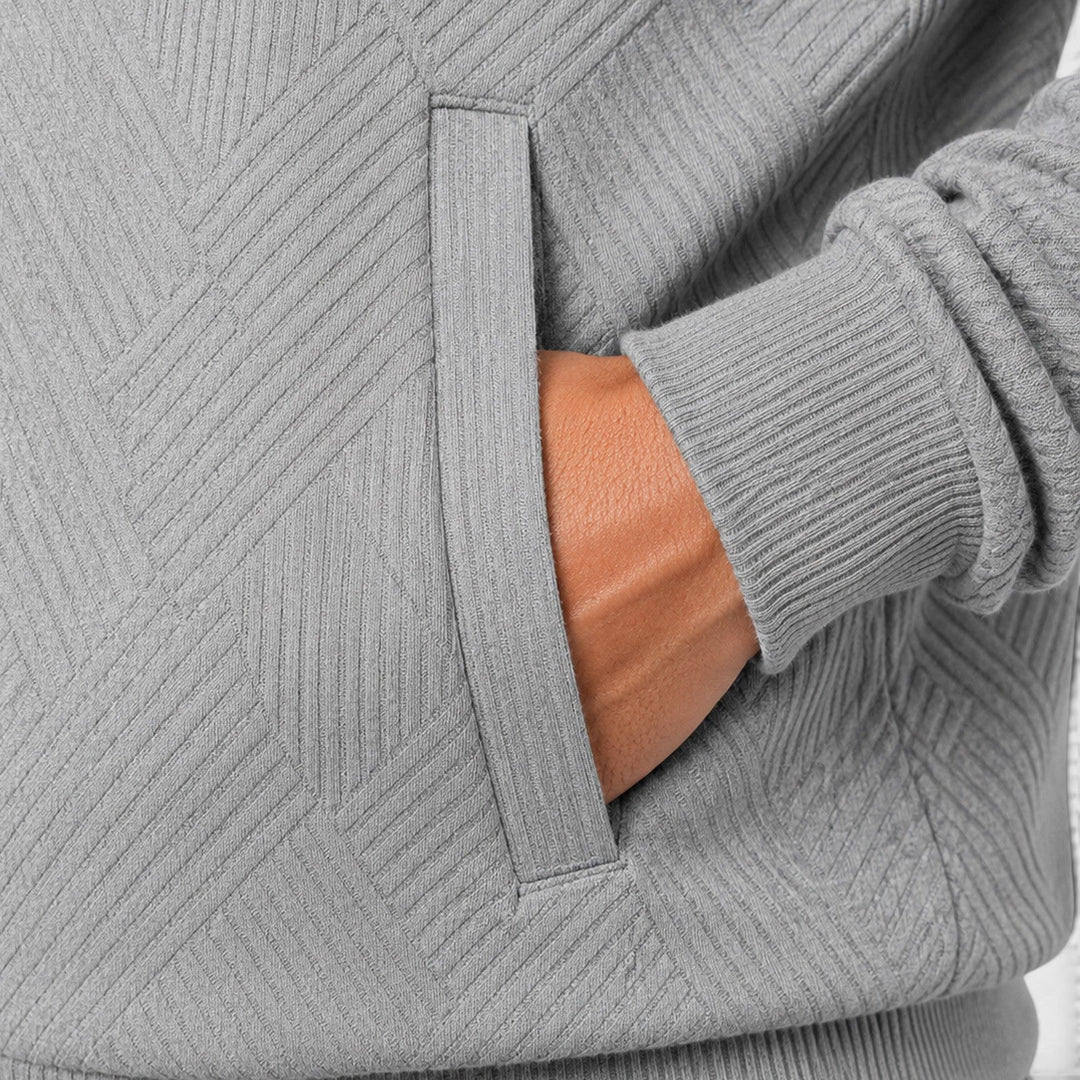 Erik | Herren Strukturjacke mit Reißverschluss