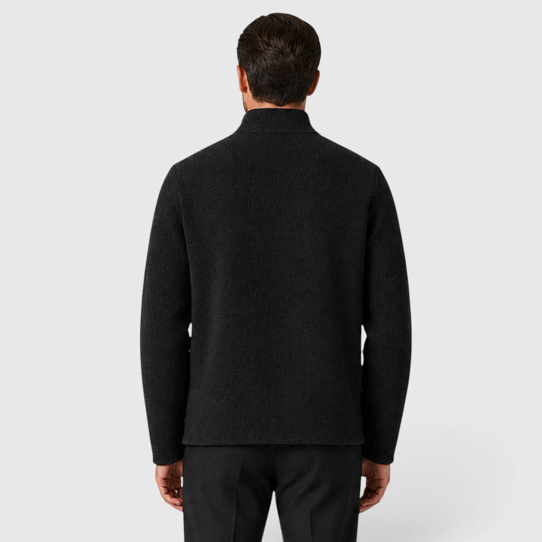 Lukas | Herren Strick Cardigan mit Kragen