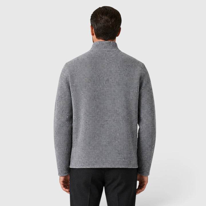 Lukas | Herren Strick Cardigan mit Kragen