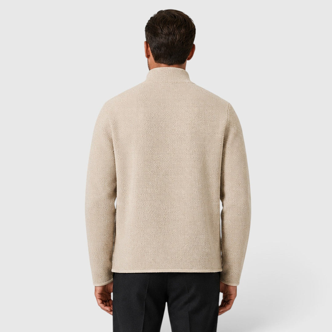 Lukas | Herren Strick Cardigan mit Kragen