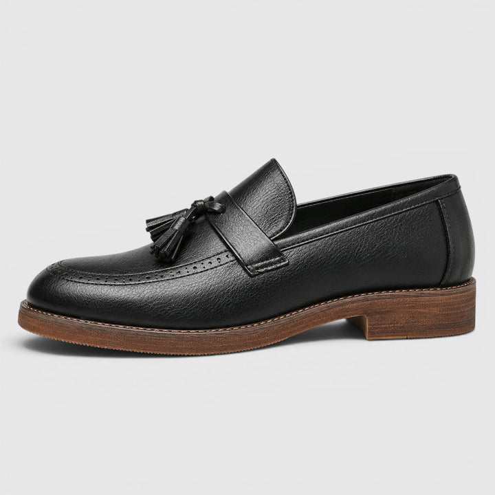 Caspar | Herren Leder Loafer mit Quasten