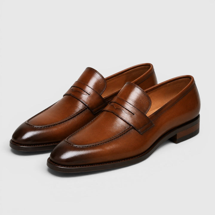 Bruno | Herren Leder Loafer mit eckiger Spitze