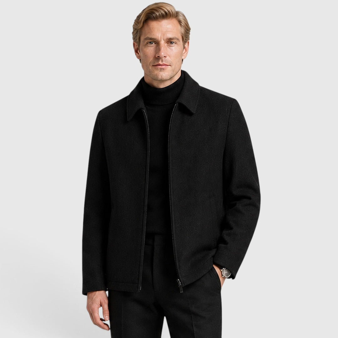 Oliver | Herren Wollmix Zip Jacke