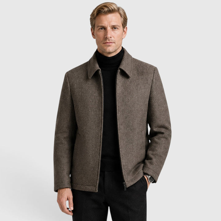 Oliver | Herren Wollmix Zip Jacke
