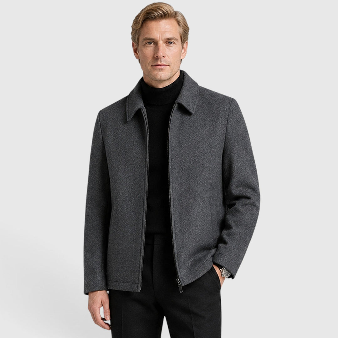 Oliver | Herren Wollmix Zip Jacke