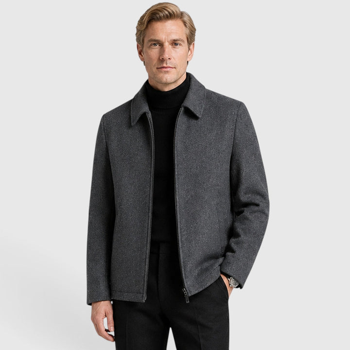 Oliver | Herren Wollmix Zip Jacke